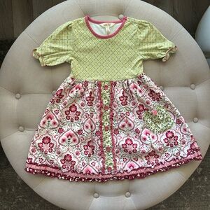 Matilda Jane Lime and Rose Patterned Dress